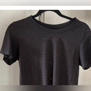 Black Lululemon Breathable Shirt With-Holes Size 8/10